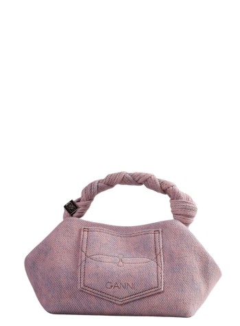 ganni crossbody womanbou small denim - b2100044 05c 2