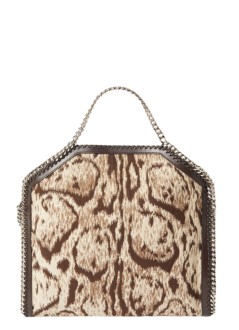 stella mccartney handbag mujer falabella 3-chain bag clouded leopard jacquard - 234387wp0680 2203