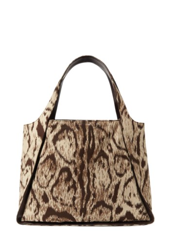 stella mccartney handbag mujer logo tote bag clouded leopard jacquard w/embroidered logo - 502793wp0669 2203