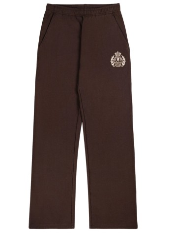 sporty & rich pant  womanny crest embroidered wide sweatpant - pa05565243br03 10
