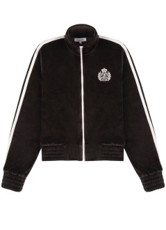 sporty & rich outerwear mujer ny crest elio velour track jacket - ja06765243br03 10