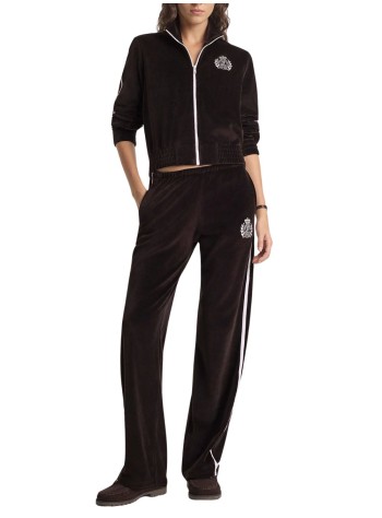 sporty & rich outerwear womanny crest elio velour track jacket - ja06765243br03 10 2