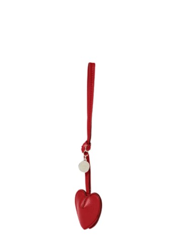 stella mccartney llaveros unisex heart charm embossed grainy eco - 7v0147wp0674 6309 2