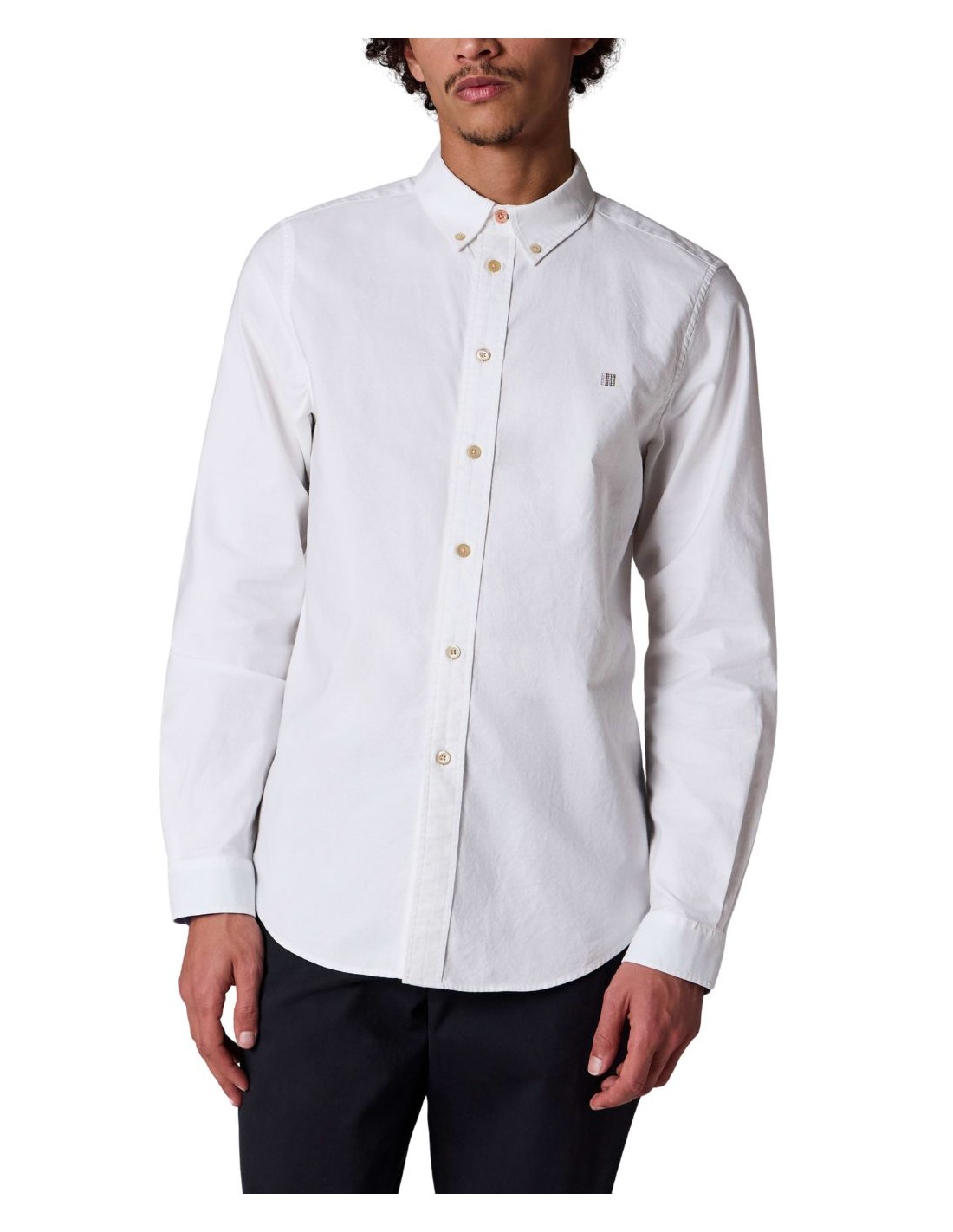 ps shirt manmens ls tailored fit chest emb - m2r599rev2184601 white ...