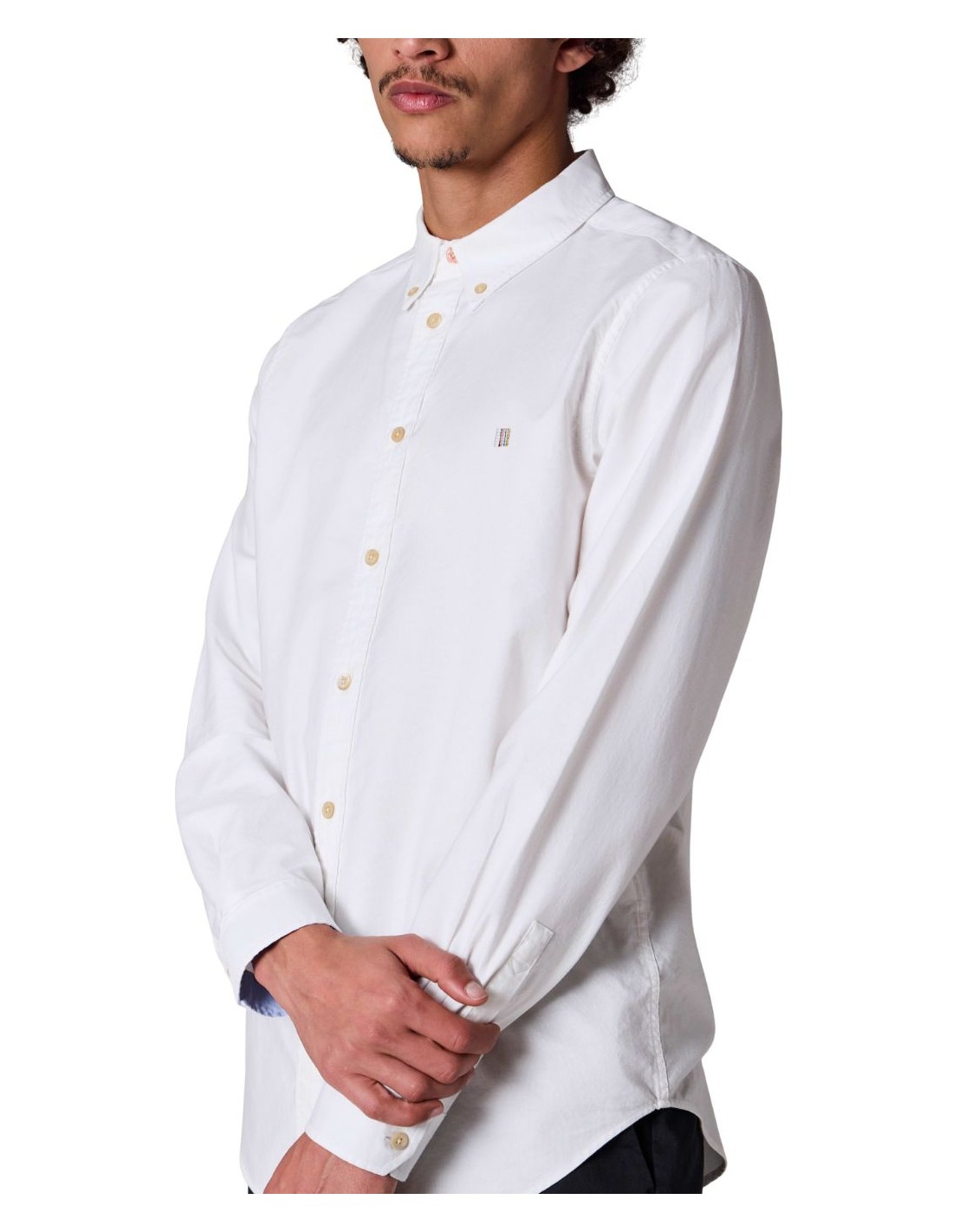 ps shirt manmens ls tailored fit chest emb - m2r599rev2184601 white ...