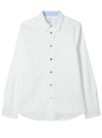ps camiseria hombre mens ls tailored fit shirt ss buttons - m2r612pv2184601 white
