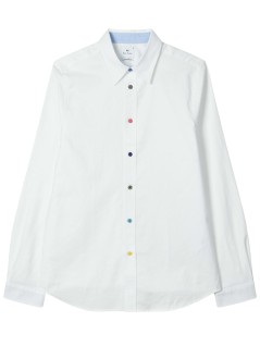 ps camiseria hombre mens ls tailored fit shirt ss buttons - m2r612pv2184601 white