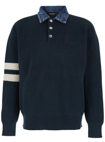 dsquared knitwear mandenim mix d2 knit pullover - s74ha1629d13185 962