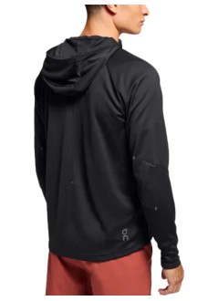 on running sweater manclimate zip hoodie - 1me10250553 black