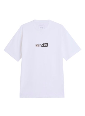 y3 t-shirt manvery-3 ss tee - kq9749 cwhite