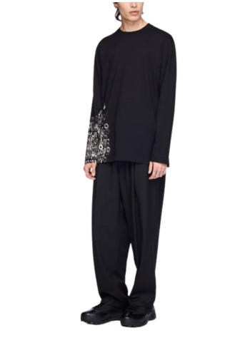 y3 t-shirt manu gfx ls tee - kr2239 black 2
