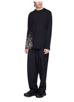 y3 t-shirt manu gfx ls tee - kr2239 black