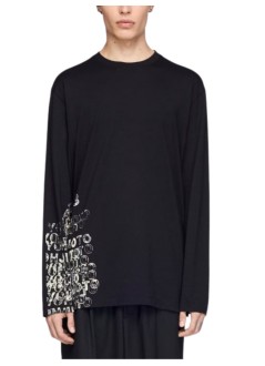 y3 t-shirt manu gfx ls tee - kr2239 black