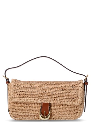 staud handbag mujer harlow raffia shoulder bag - h25r6003rb nttn