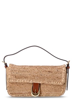 staud handbag mujer harlow raffia shoulder bag - h25r6003rb nttn