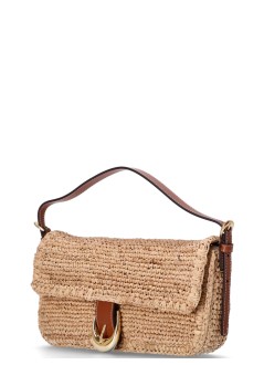 staud handbag mujer harlow raffia shoulder bag - h25r6003rb nttn