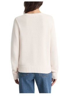 sporty & rich sudadera mujer horse knitted sweater - ws06565245wh37 3911