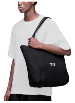y3 tote many-3 canvas tote - kd4184 black