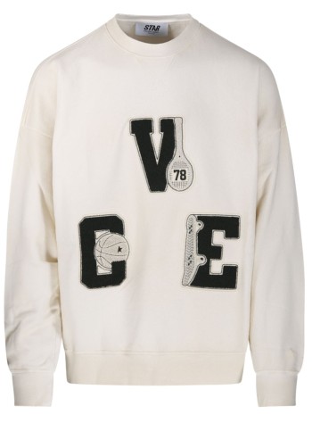 golden goose sudadera mujer star/ unisex boxi crewneck/ vintage treatment/ vce patch/ s - gup02713p002416 11616