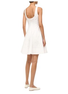 staud vestido mujer mini wells dress - 907502 wht