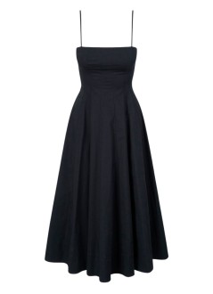staud vestido mujer wylie dress - r25f2266po blk