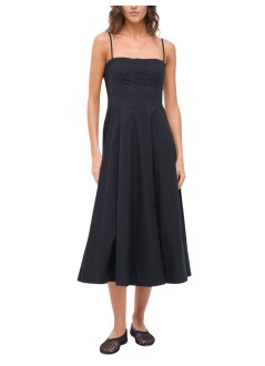 staud vestido mujer wylie dress - r25f2266po blk
