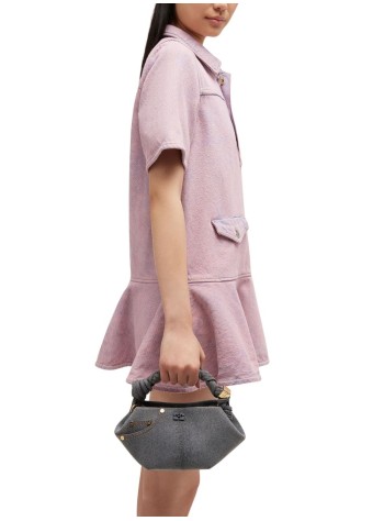 ganni crossbody womanbou mini denim - b2100047 175 2