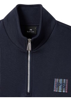 ps sweater manmens reg fit half zip sweatshirt ps - m2r168tevp5606 blue