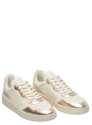 veja sneaker mujer v-90 - vd2021362 white calcaire platine 2