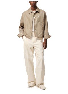 ami outerwear hombre buttoned jacket with ami de coeur stud - ujk872pa0037 a036