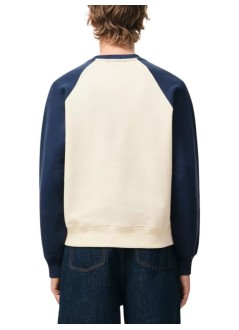 ami knitwear manboxy fit crewneck with ami de coeur knitted patch - usw781747 a027
