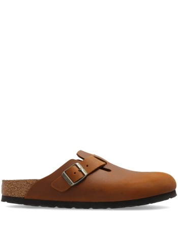 birkenstock clog manboston natural leather oiled - 1028310 cognac