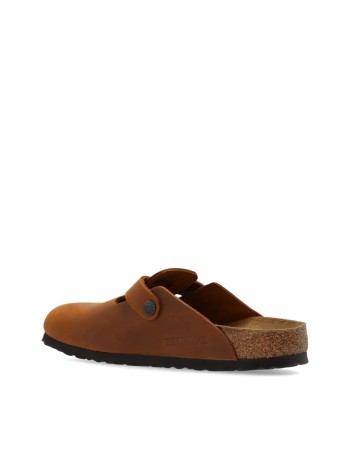 birkenstock clog manboston natural leather oiled - 1028310 cognac 2