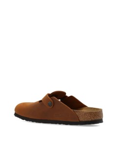 birkenstock clog manboston natural leather oiled - 1028310 cognac
