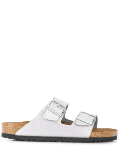 birkenstock sandalia mujer arizona birko-flor - 1012283 silver