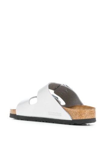 birkenstock sandalia mujer arizona birko-flor - 1012283 silver 2