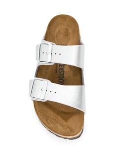 birkenstock sandalia mujer arizona birko-flor - 1012283 silver