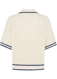 dsquared punto hombre open work knit polo - s74ha1598d13194 102