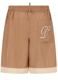 dsquared short pant manbowling satin short - s74mu0959s47223 131