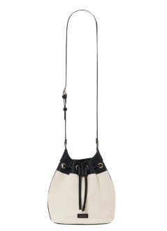 anine bing crossbody womanmini alana bucket bag - a1311088nat1 beige