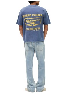 represent t-shirt mannothing faster t-shirt - mlm100596 indigo