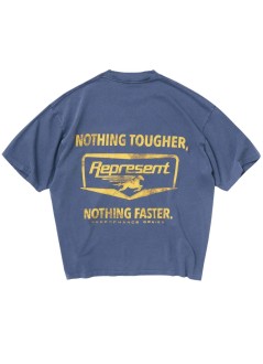 represent t-shirt mannothing faster t-shirt - mlm100596 indigo