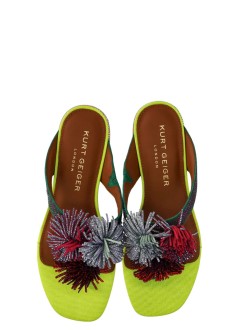 kurt geiger sandalia mujer pom pom t-bar flat sdl - 4365599209 69