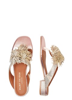 kurt geiger sandalia mujer pom pom t-bar flat sdl - 4365565689 65