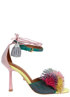 kurt geiger pump womanpom pom ankle tie sandal - 4366199209 69