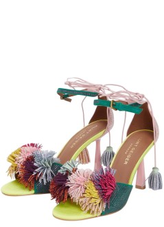 kurt geiger pump womanpom pom ankle tie sandal - 4366199209 69