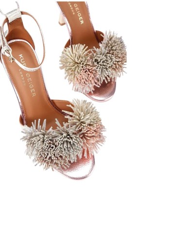 kurt geiger pump mujer pom pom ankle tie sandal - 4366165209 65 2