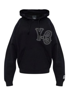 y3 sweater manel5 gfx hoodie - kq9305 black