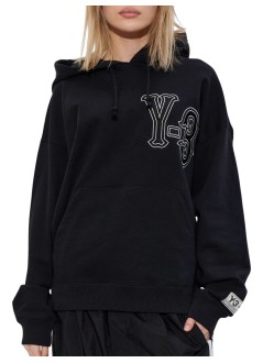 y3 sweater manel5 gfx hoodie - kq9305 black