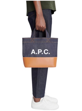a.p.c. tote mantote axel mini - cohlom67009 caf 2